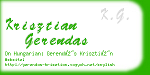 krisztian gerendas business card